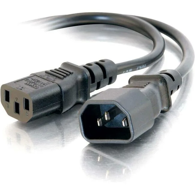 Cables To Go Cables To Go 30824 14 AWG 250V IEC320C14 to IEC320C13 10 ft computer power extension cord — product photo