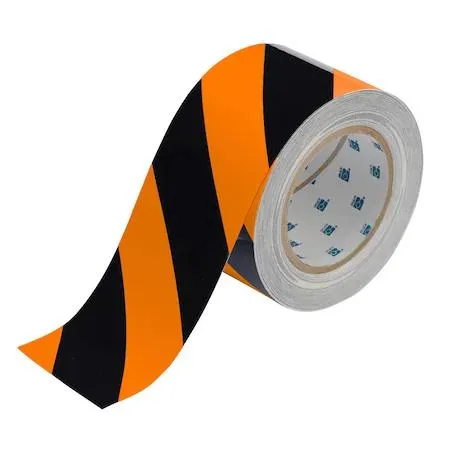 Brady Brady 132434 Floor Marking Tape Polyester Overlaminate Black Orange — product photo