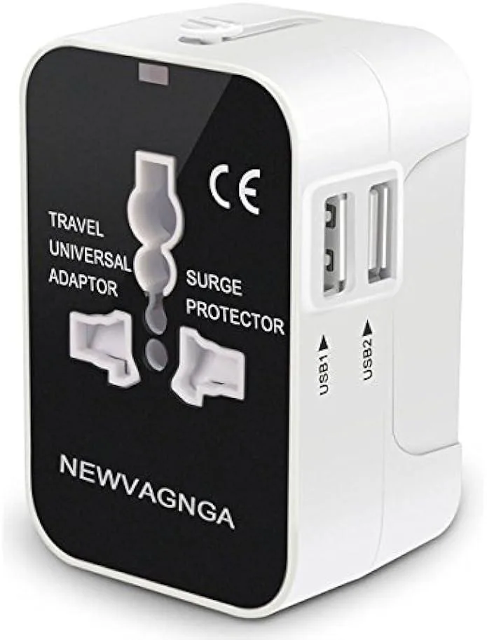 Ksin Ksin International Universal Travel Adapter Charger with Dual USB Ports — product photo