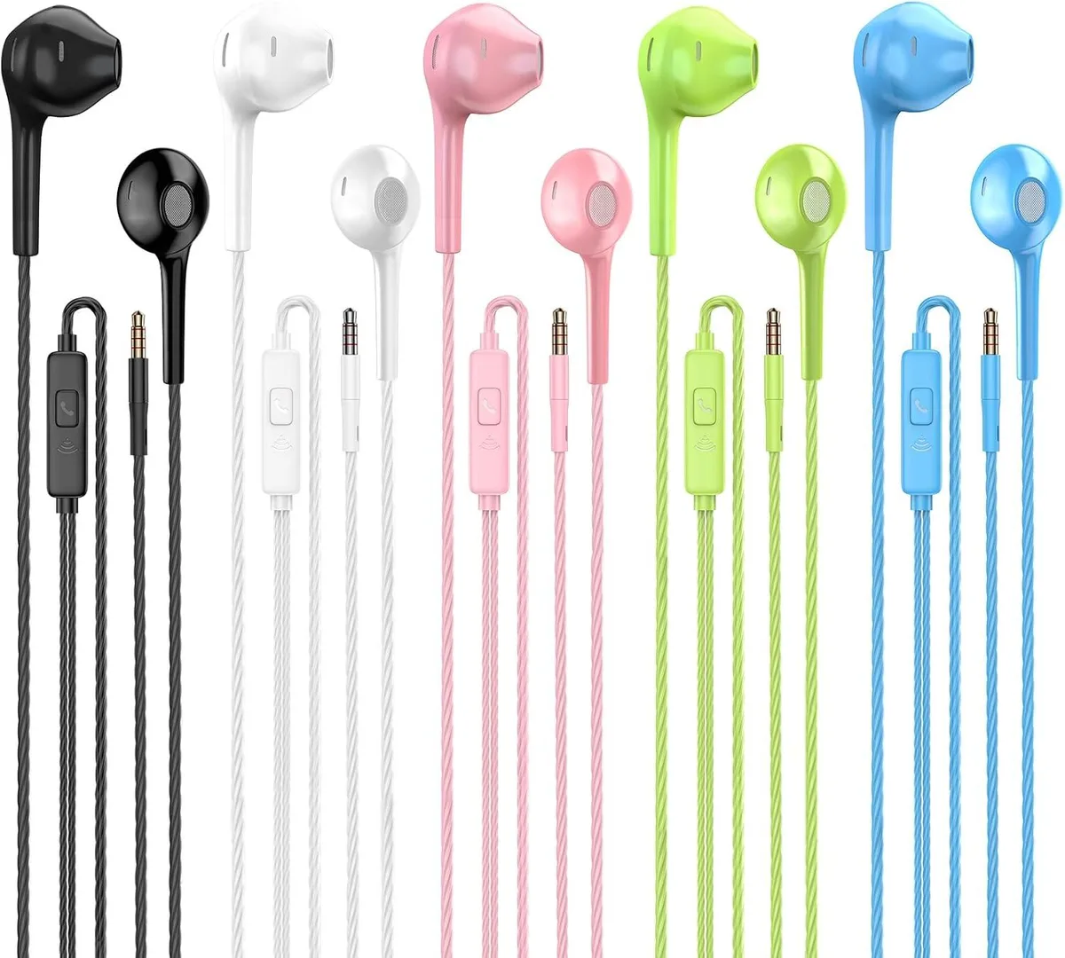 MAONO MAONO Wired Earbuds Pack of 5 3.5mm — product photo