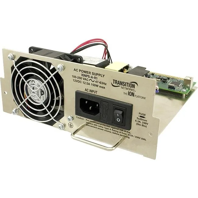 Transition Networks Transition Networks IONPS-A-R1-NA 19-slot chassis 100-240 VAC 300 W server power supply — product photo