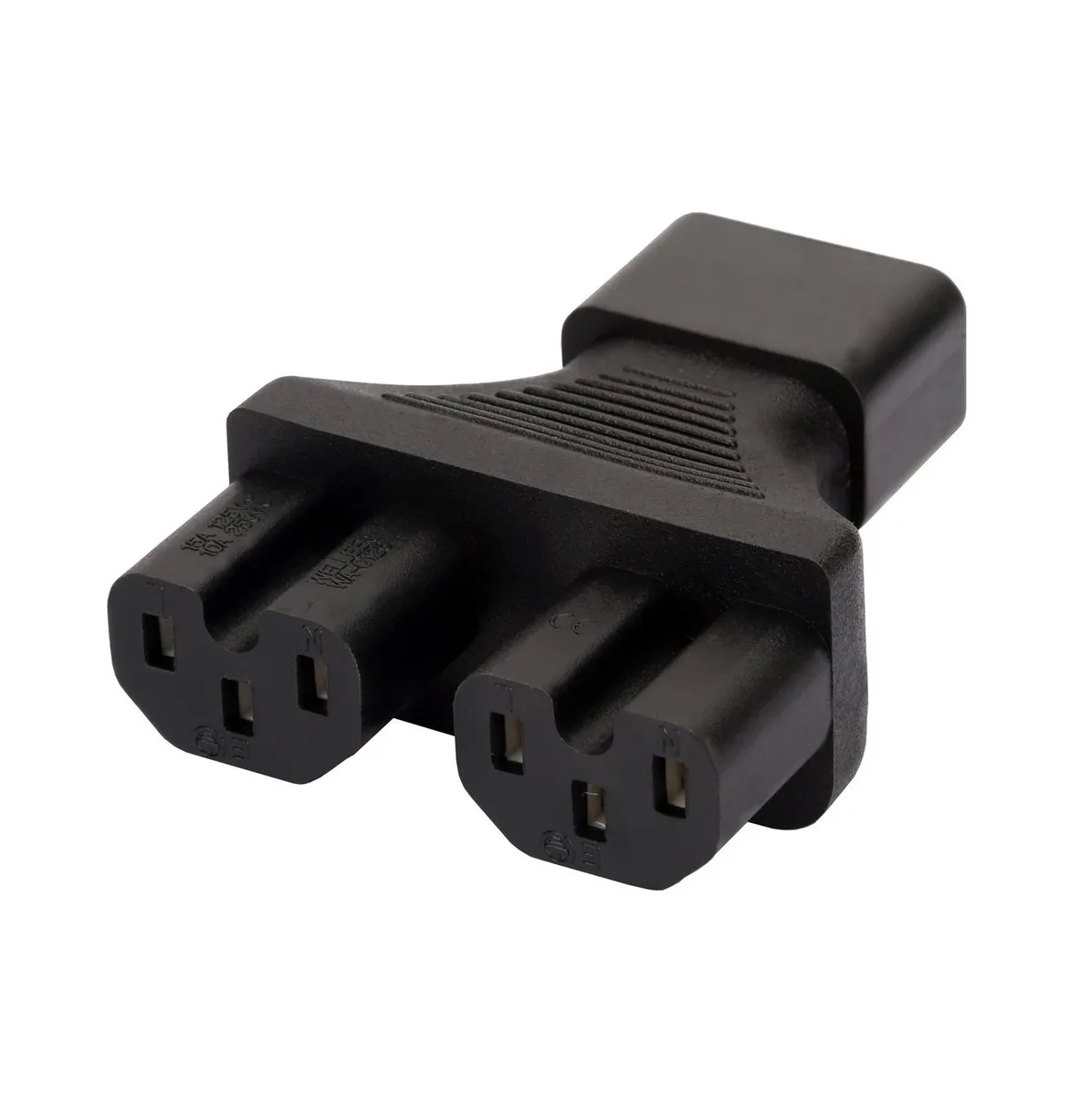 TeKit TeKit C14 to 2x C15 Power Adapter Black 80g — product photo