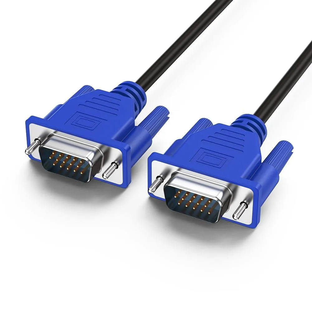 BUCIER BUCIER 3 FT VGA Cable Male-to-Male 15 Pin Blue — product photo