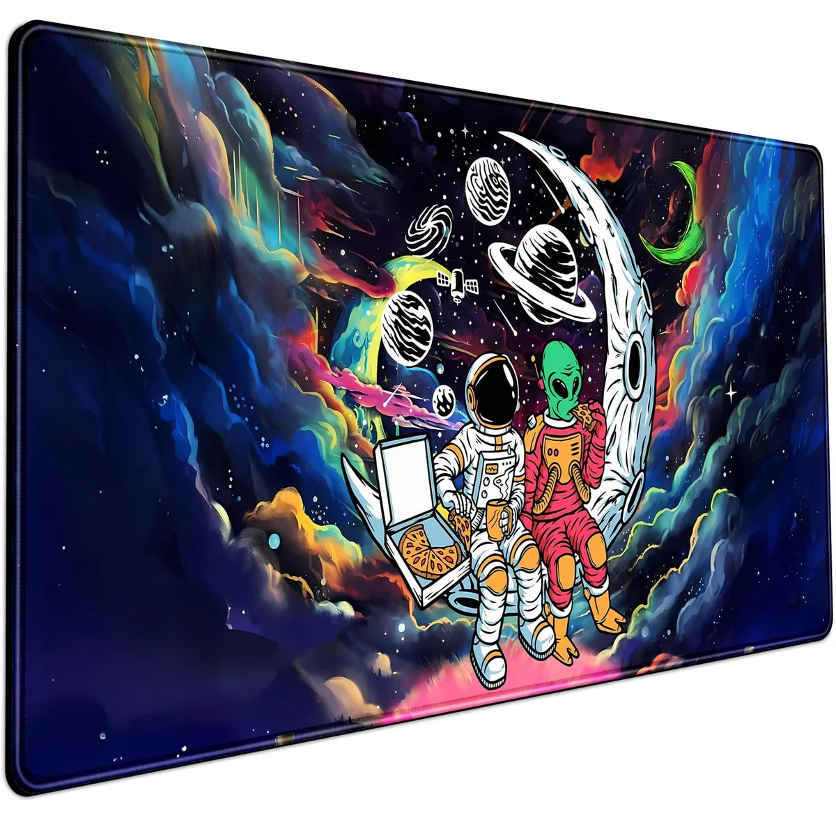 KEHIPI KEHIPI fd687678 Blue Nebula Mouse Pad 31.5 x 15.8 in — product photo