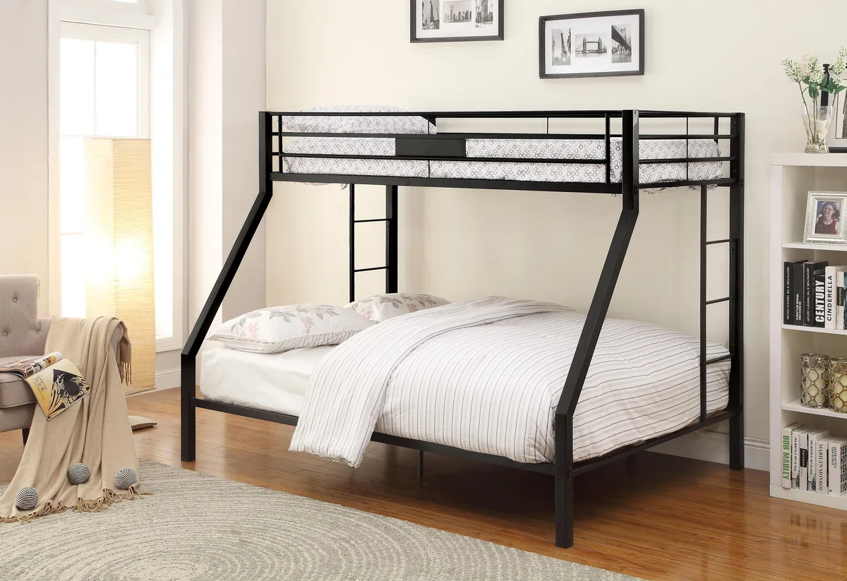 tuphen tuphen Sandy Black Twin XL/Queen Bunk Bed — product photo