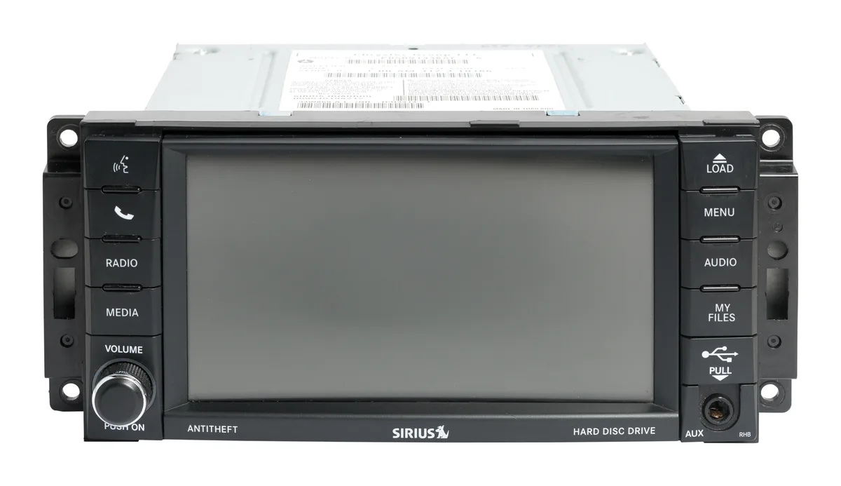 1 Factory Radio 1 Factory Radio P05091336AF AM FM Receiver Single-Disc CD DVD Player — product photo