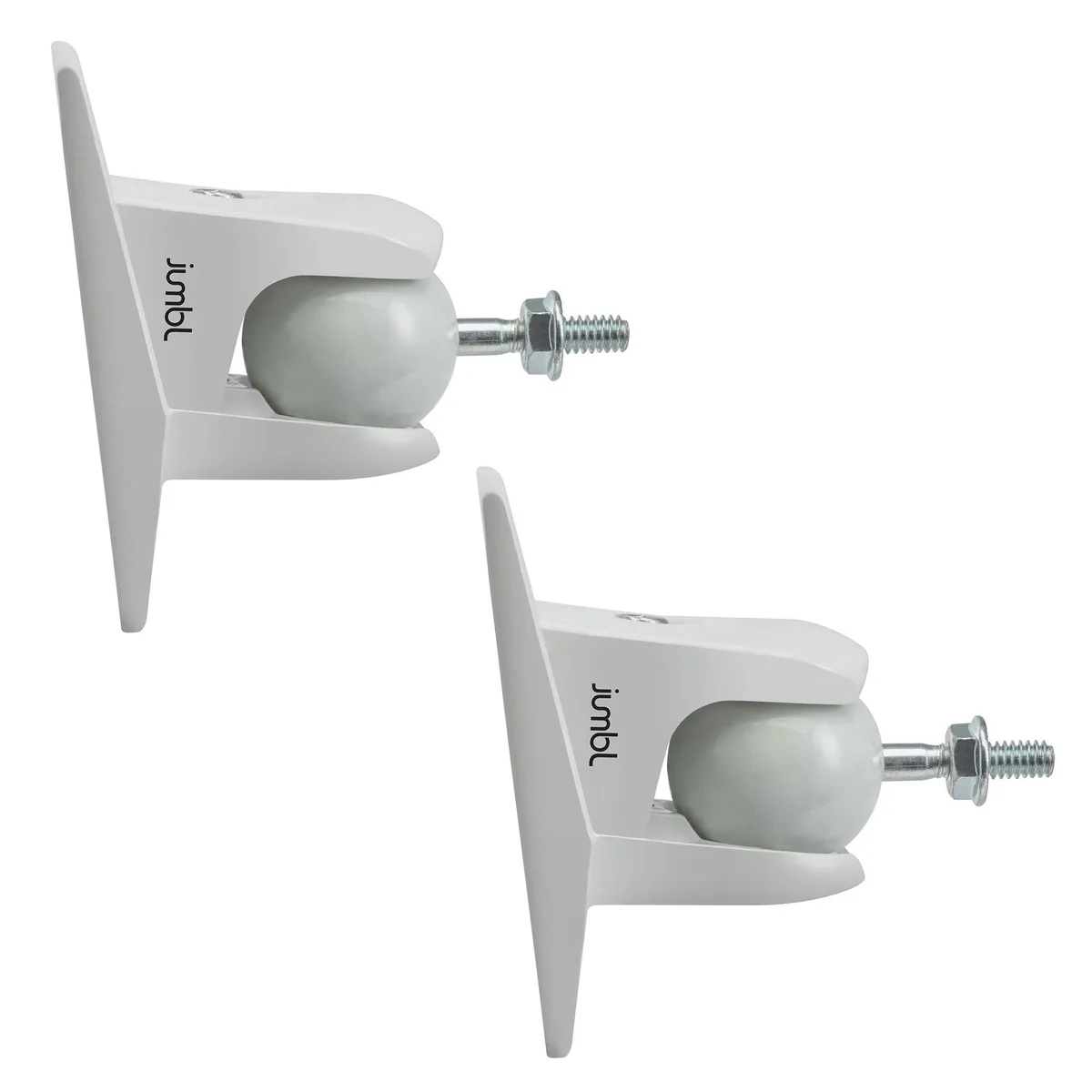 Jumbl Jumbl SINSB7W ProGrip Ultra Stainless Steel Speaker Wall Mount Bracket White Pair of 2 — product photo