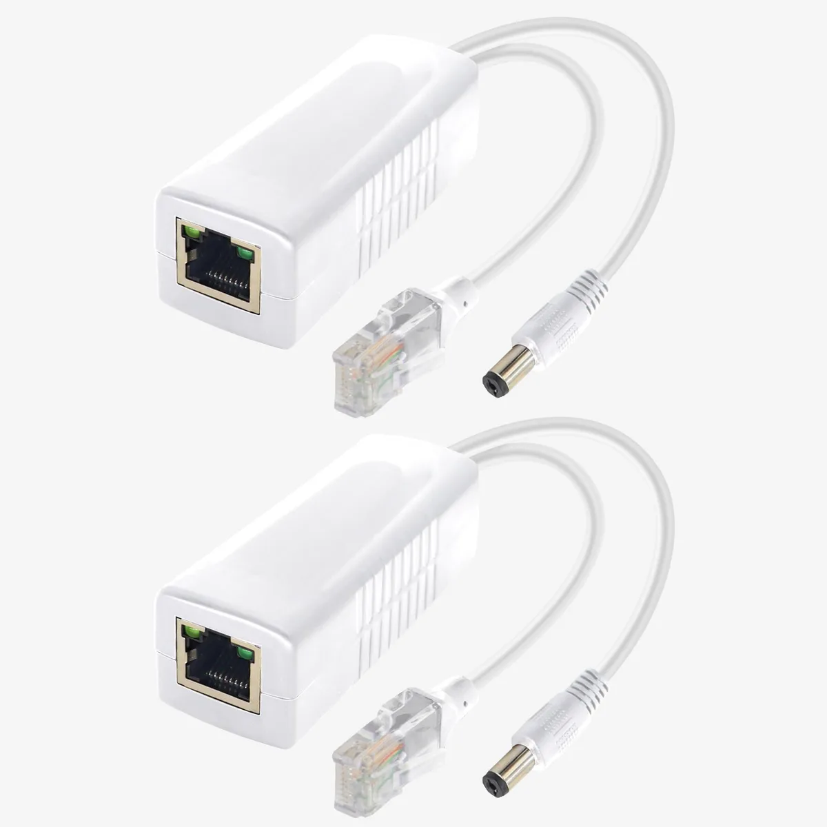 SICSOLINK Gigabit PoE Splitter 12V 2A 5.5x2.1mm 2 Pack — product photo
