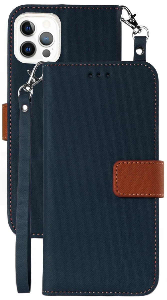 Nakedcellphone Nakedcellphone Infolio-D Wallet Case Navy for iPhone 13 Pro — product photo