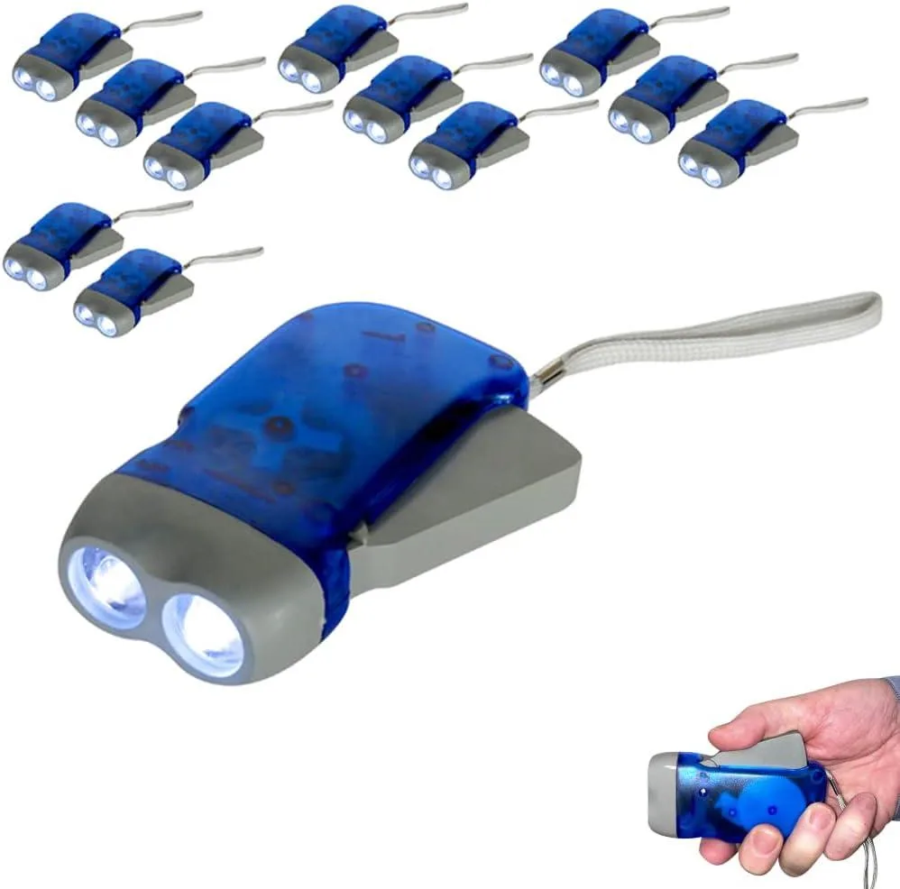 TUKO TUKO 12-Pack Hand Crank Flashlight — product photo