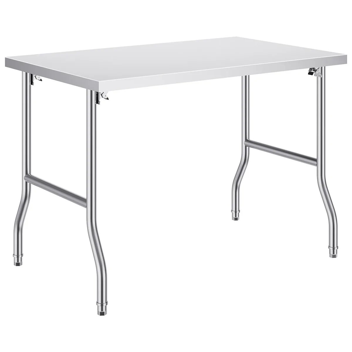 VEVOR VEVOR Folding Commercial Prep Table 48 x 30 Inch Stainless Steel 300 lbs Load — product photo
