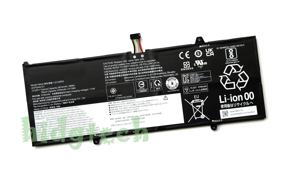 Beisite Beisite L21C4PE2 L21D4PE2 L21D4PE1 L21M4PE2 L21L4PE2 59Wh 15.52V laptop battery — product photo