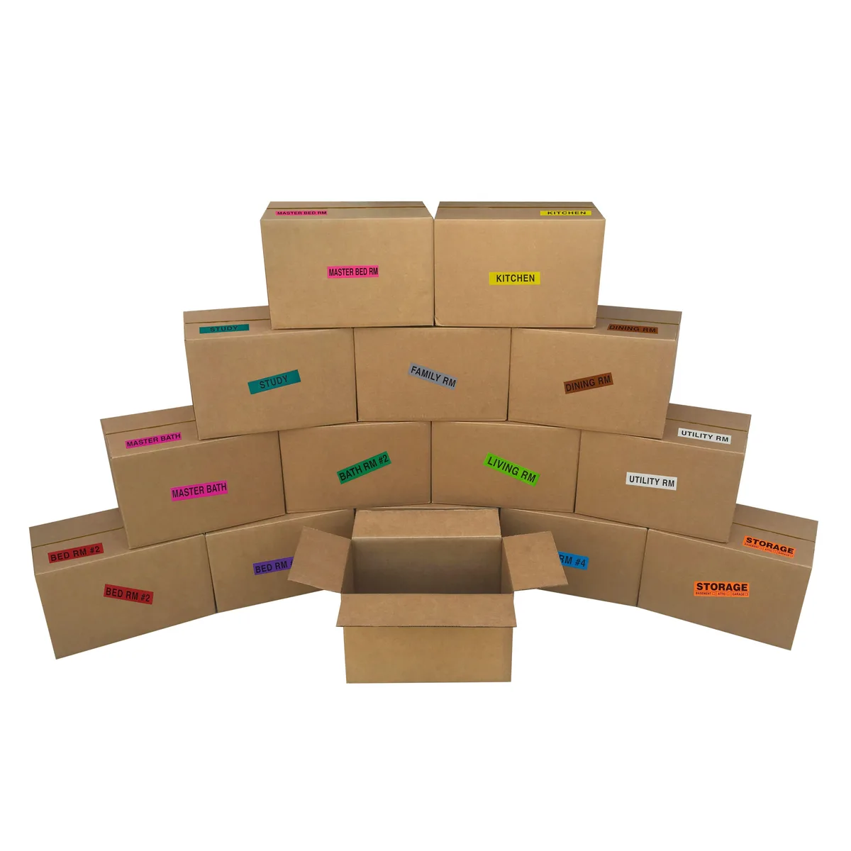 UBMOVE UBMOVE Small Moving Boxes Pack of 15 16x10x10 with Moving Labels — product photo