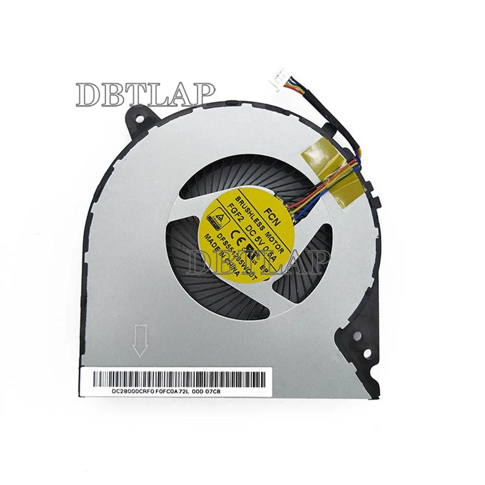 DBTLAP DBTLAP laptop cooling fan for Lenovo IdeaPad Y700-15ISK P/N MF75100V1-C010-S9A 4-pin — product photo