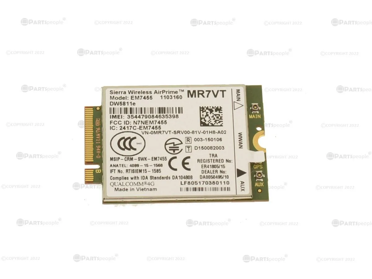 DELL DELL DW5811e 4G LTE M.2 WWAN Card MR7VT — product photo