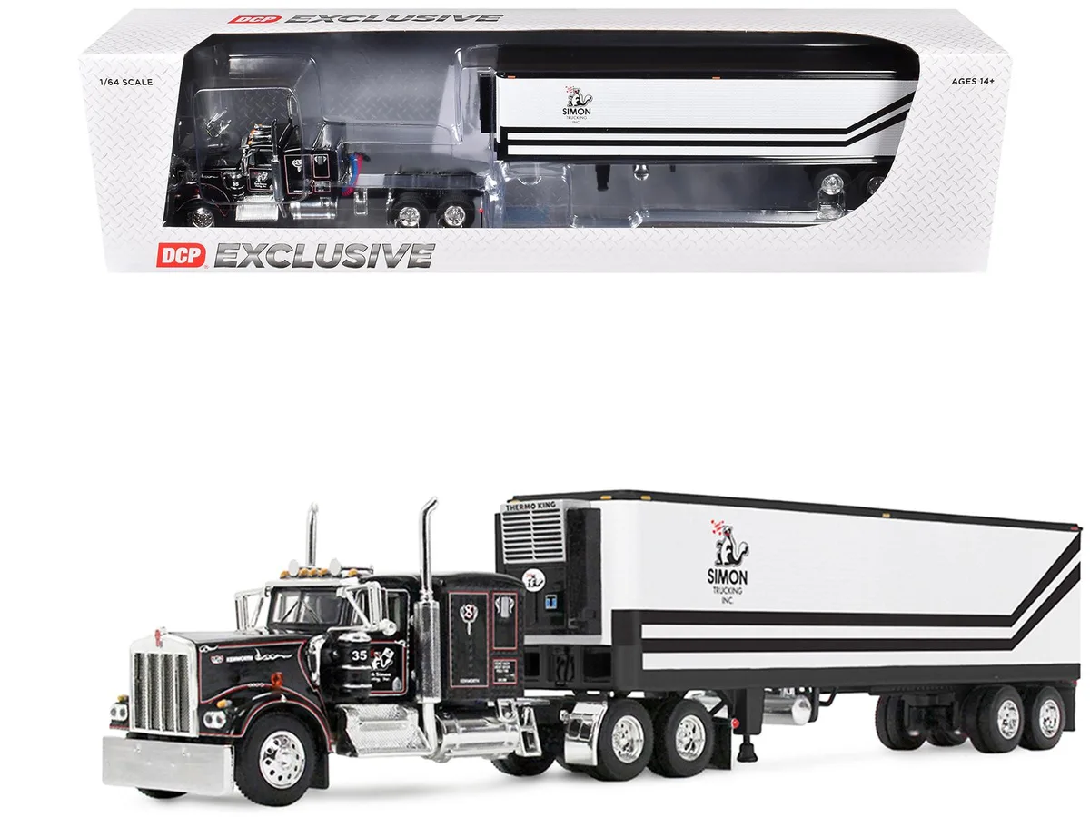 First Gear First Gear Kenworth W900A 60" Sleeper 40' Vintage Trailer 1/64 Diecast Hobby Collectible — product photo