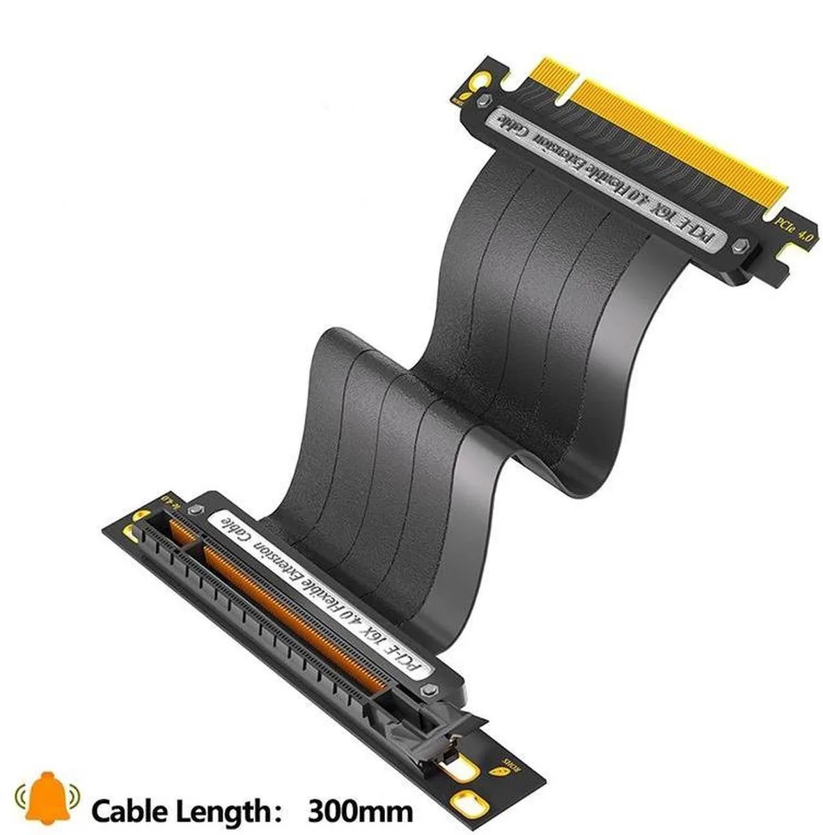 Vszerda Vszerda PCIe 4.0 GPU Riser Cable 16x 30cm 90° 64G Black — product photo
