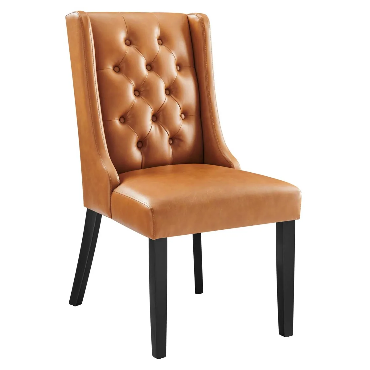 LexMod LexMod Baronet Button Tufted Vegan Leather Dining Chair — product photo