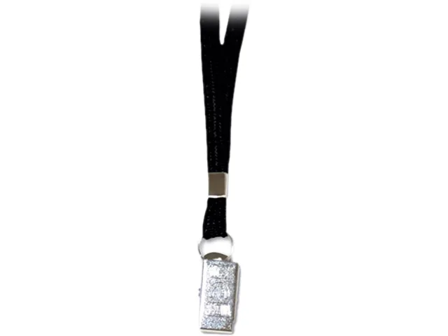 Advantus Advantus 75401 Deluxe Lanyards, Clip Style, 36" Black, 24/Box — vörumynd