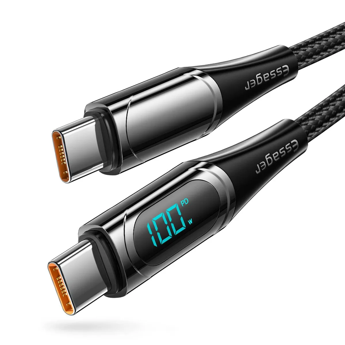 LUOM LUOM YDSX USB-C Cable 100W LED Display 480Mbps 3.3ft Black — product photo