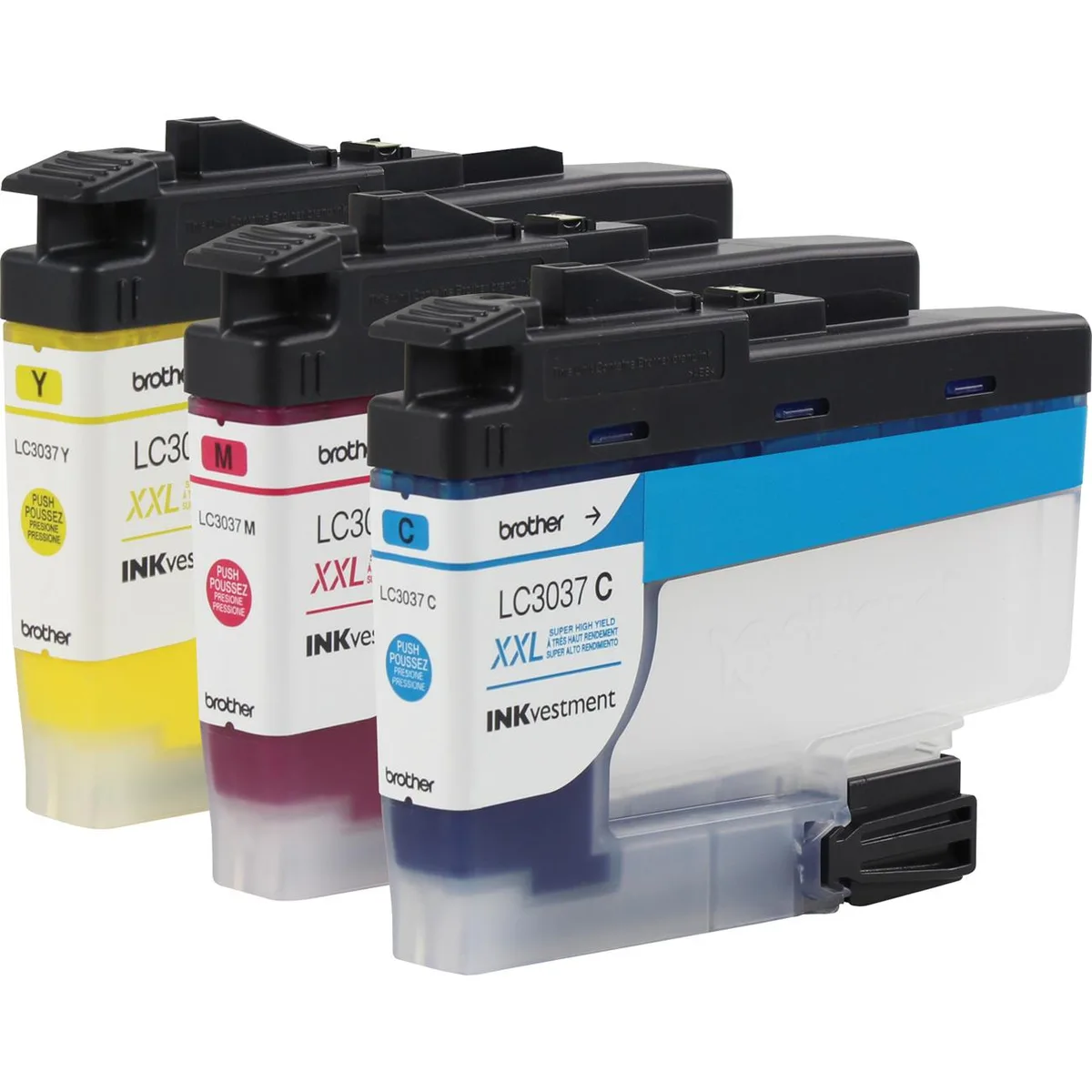 Brother Brother LC30373PKS 3-pack cyan magenta yellow 1500 pages ink cartridges (genuine brands) — product photo