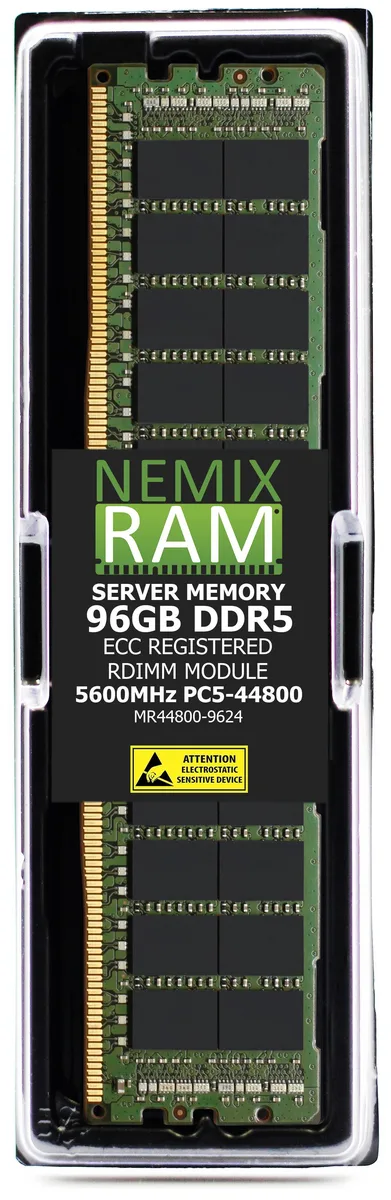 NEMIX RAM NEMIX RAM 96GB DDR5 5600 CL46 1.1V 2Rx4 ECC Registered RDIMM X14SRA-F memory upgrade — product photo