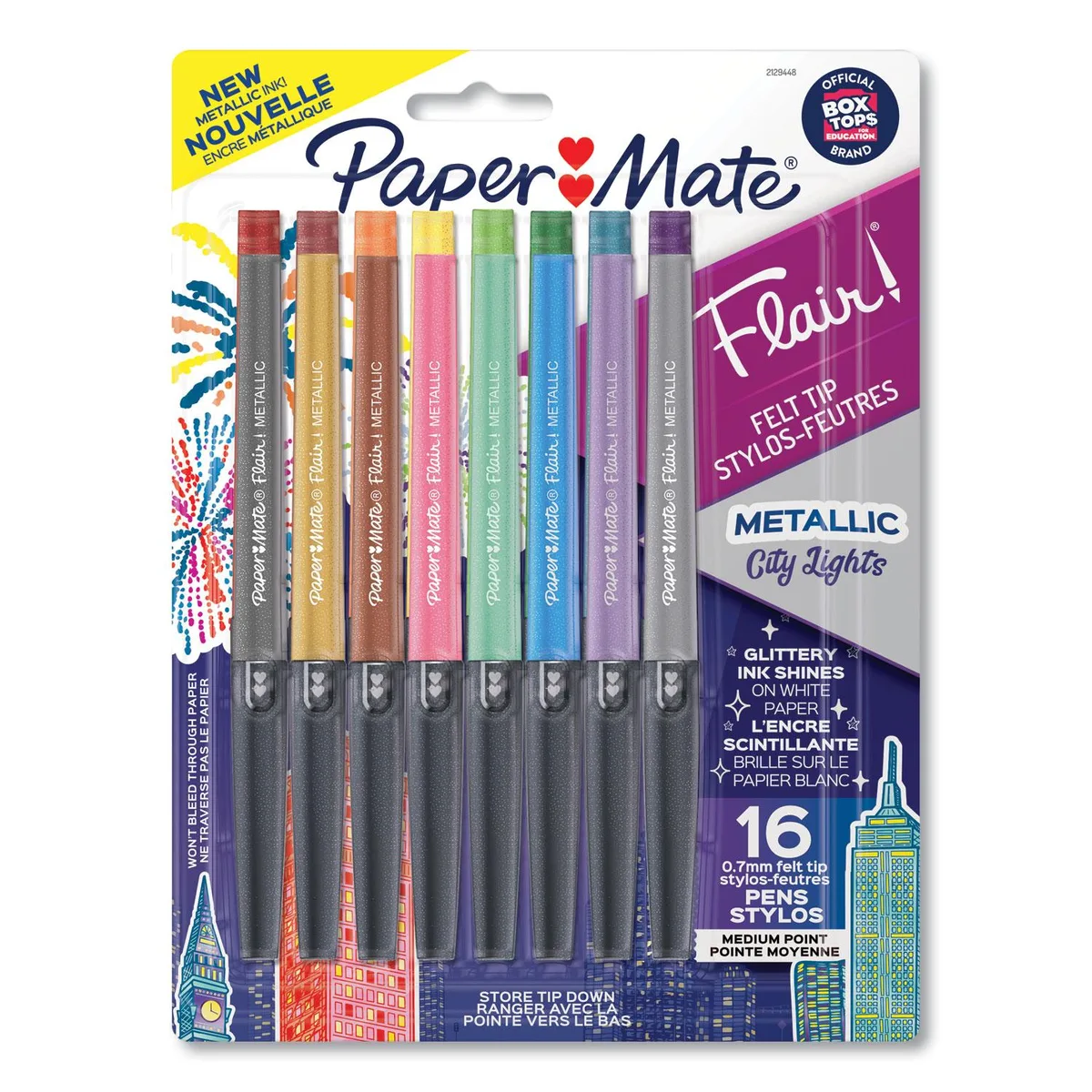 Newell Rubbermaid Newell Rubbermaid 2129448 Flair Metallic Porous Point Pen 0.7 mm 16 Pack — zdjęcie produktu