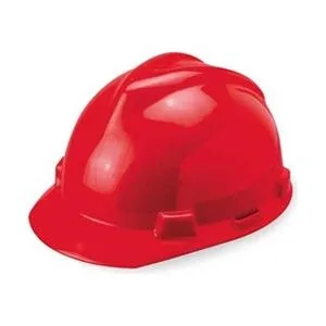 MSA MSA 475363 Hard Hat Front Brim Slotted 4 pt Ratchet Red — product photo
