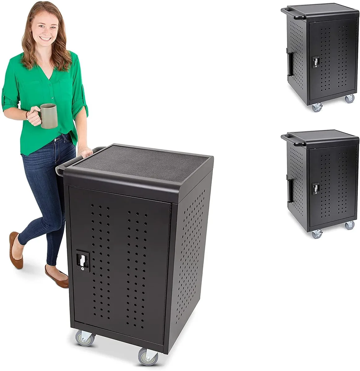Stand Steady Stand Steady SS-CCTAB302PK 2-Pack 30-Unit Mobile Charging Cart — product photo