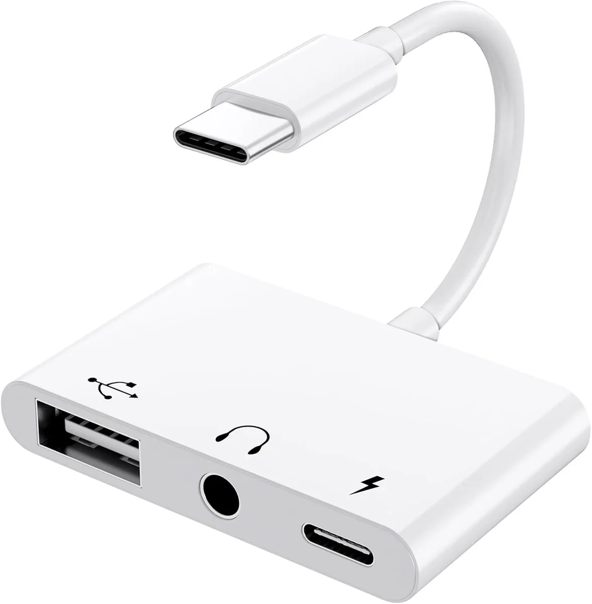 FLEANE FLEANE USB-C to 3.5mm audio adapter with charger OTG — product photo