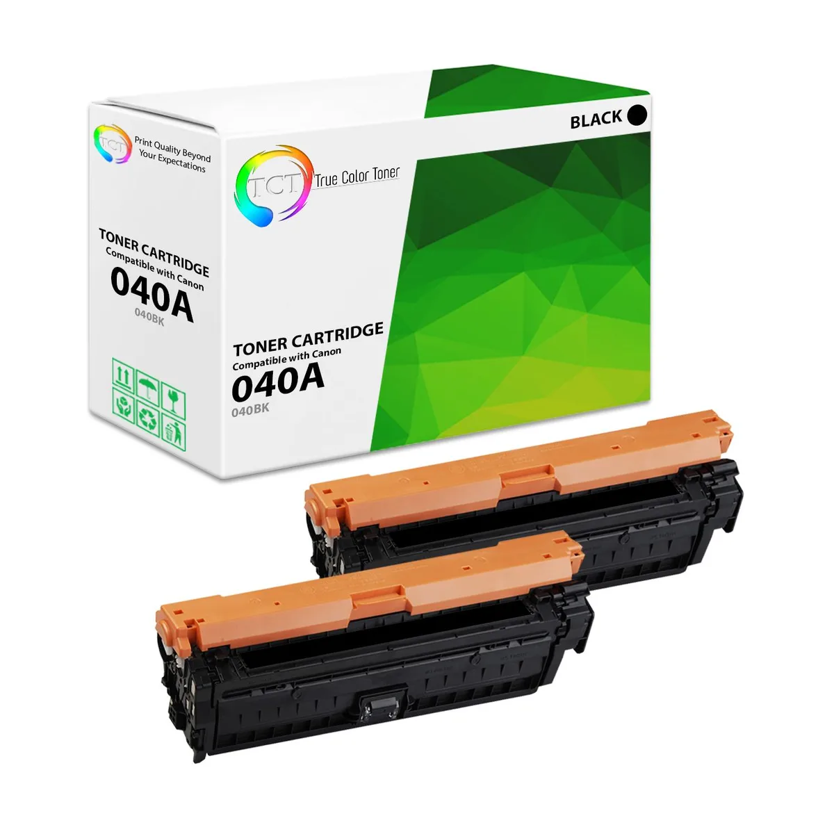 True Color Toner True Color Toner 040K Black Toner Cartridge 2 Pack 6300 Pages — product photo