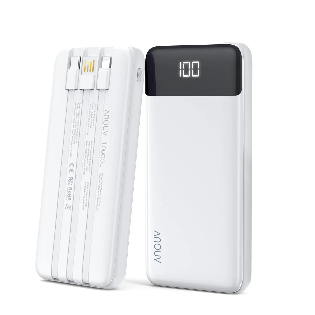No Sew No Sew TW1016-C power bank 10000mAh white — product photo