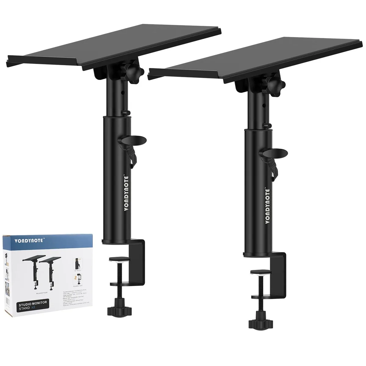 Avid Stands Tilted 0-12° Pair Clamp Stands Black Alloy Steel — product photo