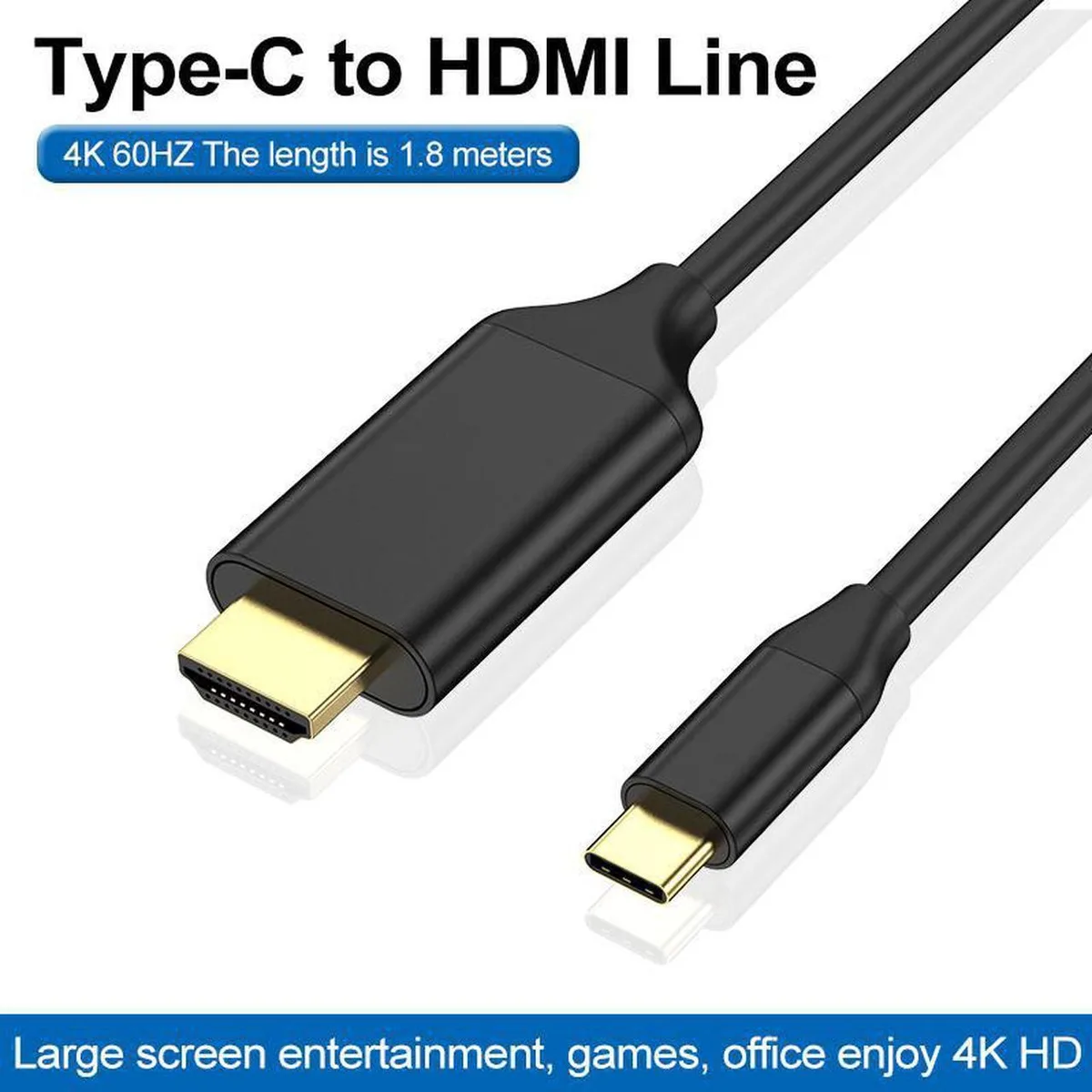 BUCIER BUCIER USB-C to HDMI Cable 1.8m 4K60Hz USB 3.1 — product photo