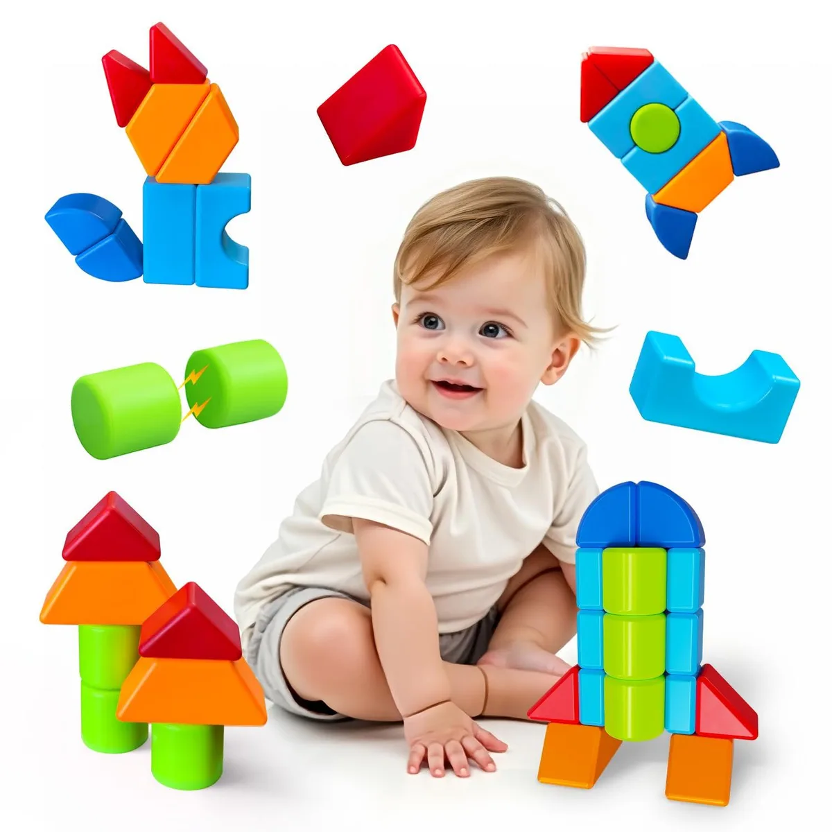  Pairez Toys Magnetic Building Blocks 12pcs PT3072 — product photo
