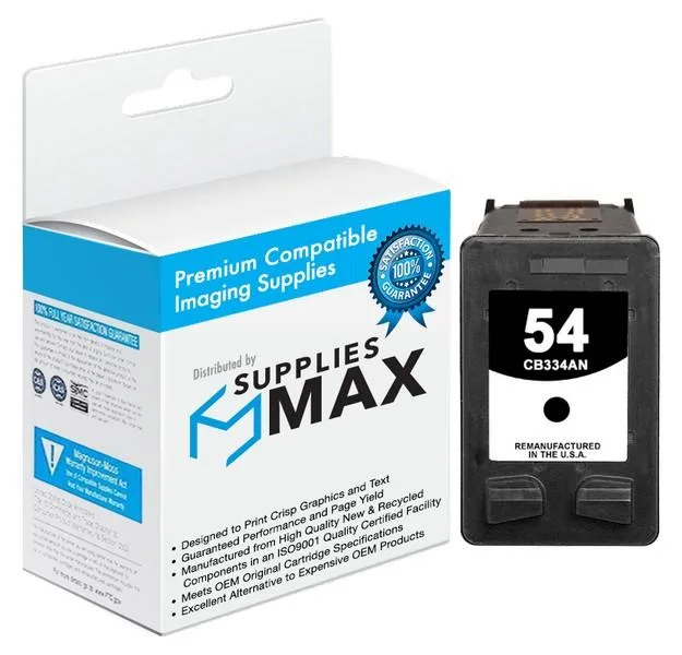 SuppliesMax SuppliesMax HP CB334AN Black Inkjet Cartridge 600 Pages — product photo
