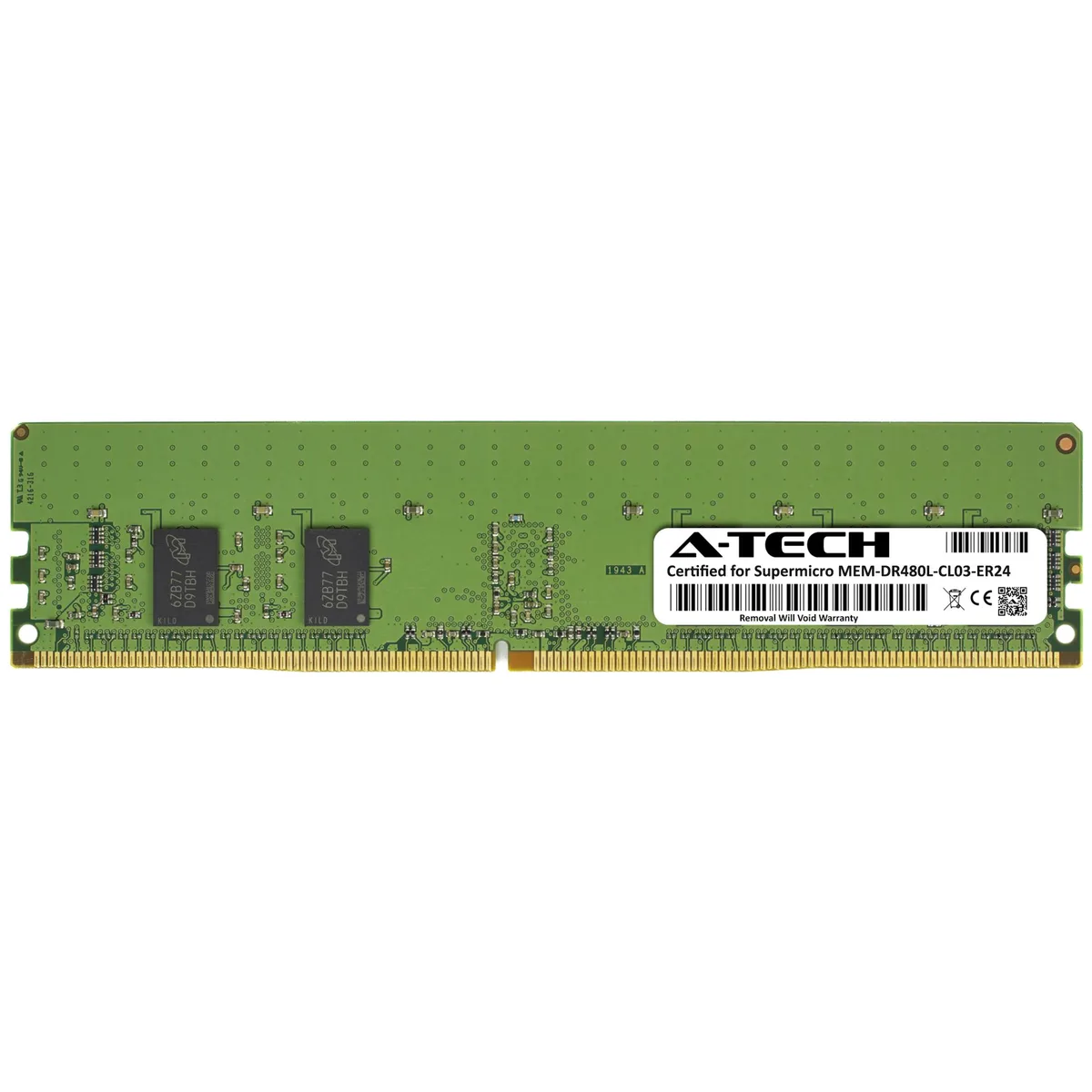 A-Tech A-Tech 8GB DDR4 2400MHz ECC Registered RDIMM 1Rx8 CL17 1.2V Server Memory — product photo