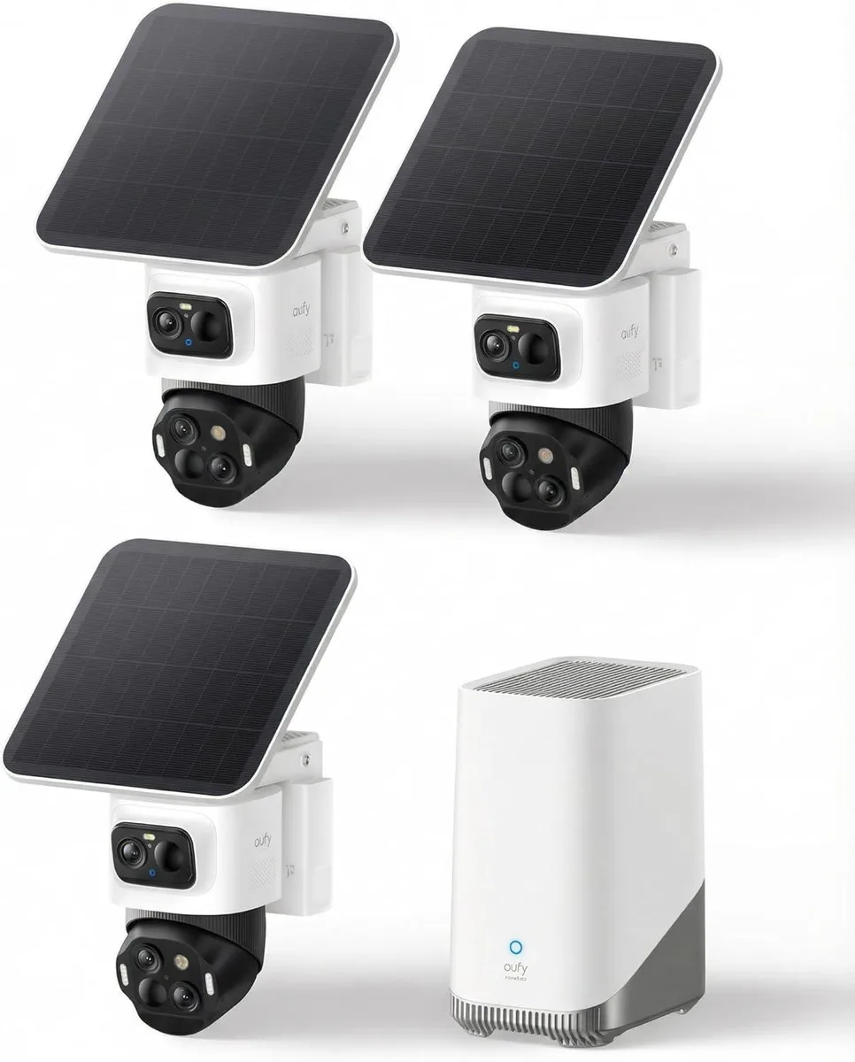 eufy eufy eufyCam S4 3-Cam Kit Triple Lens Bullet-PTZ 4K network camera — product photo