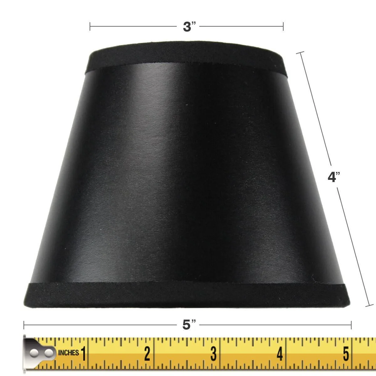 Home Concept Home Concept Black Parchment Gold-Lined Empire Clip Shade — product photo