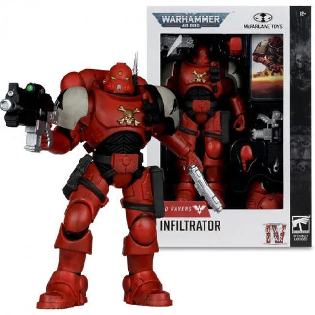 McFarlane Toys McFarlane Toys 11236 Warhammer 40K Dawn of War 4 Blood Ravens Sergeant Infiltrator 7in action figure — product photo