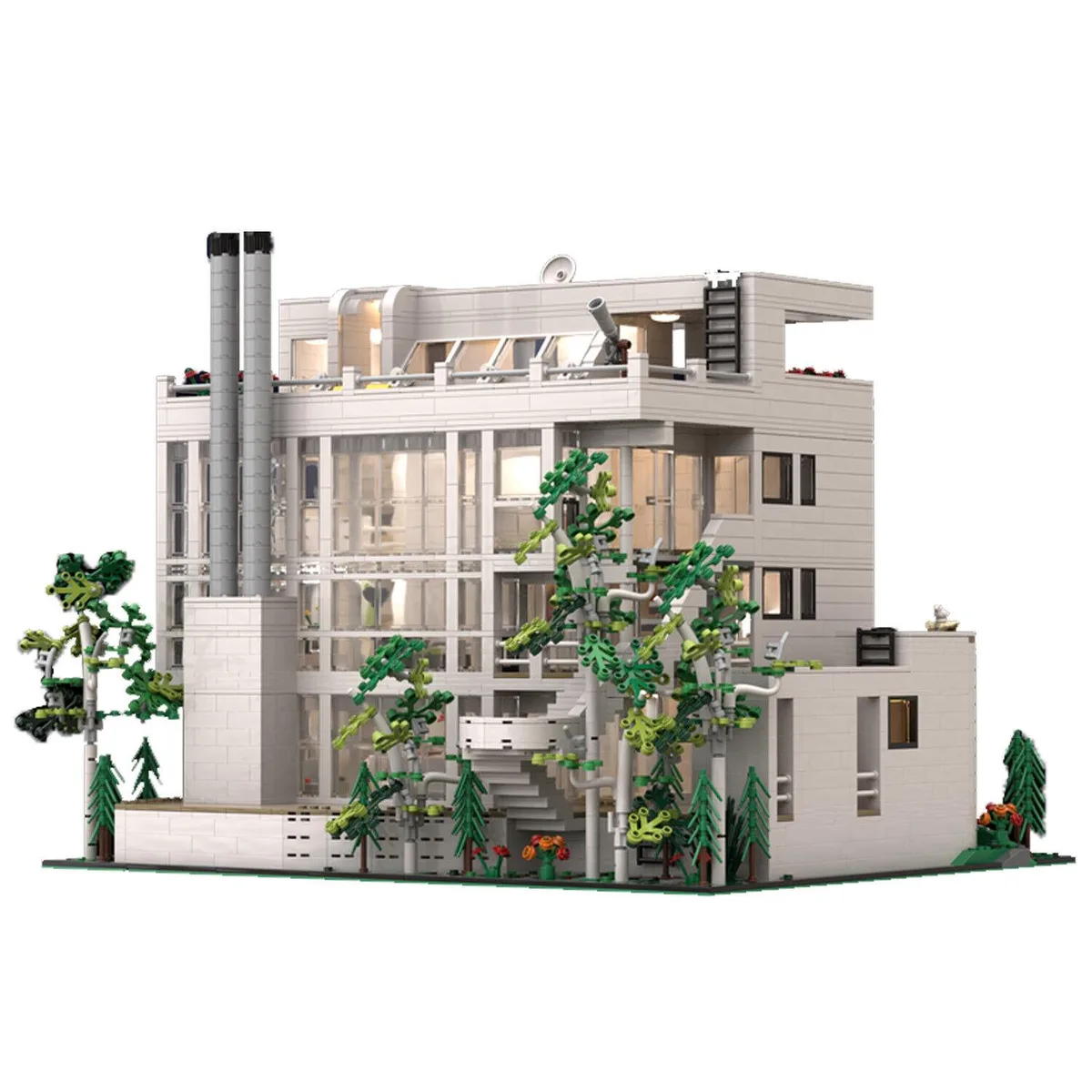 ZITIANYOUBUILD ZITIANYOUBUILD Bright White Freestanding House 5283 Pieces MOC — product photo