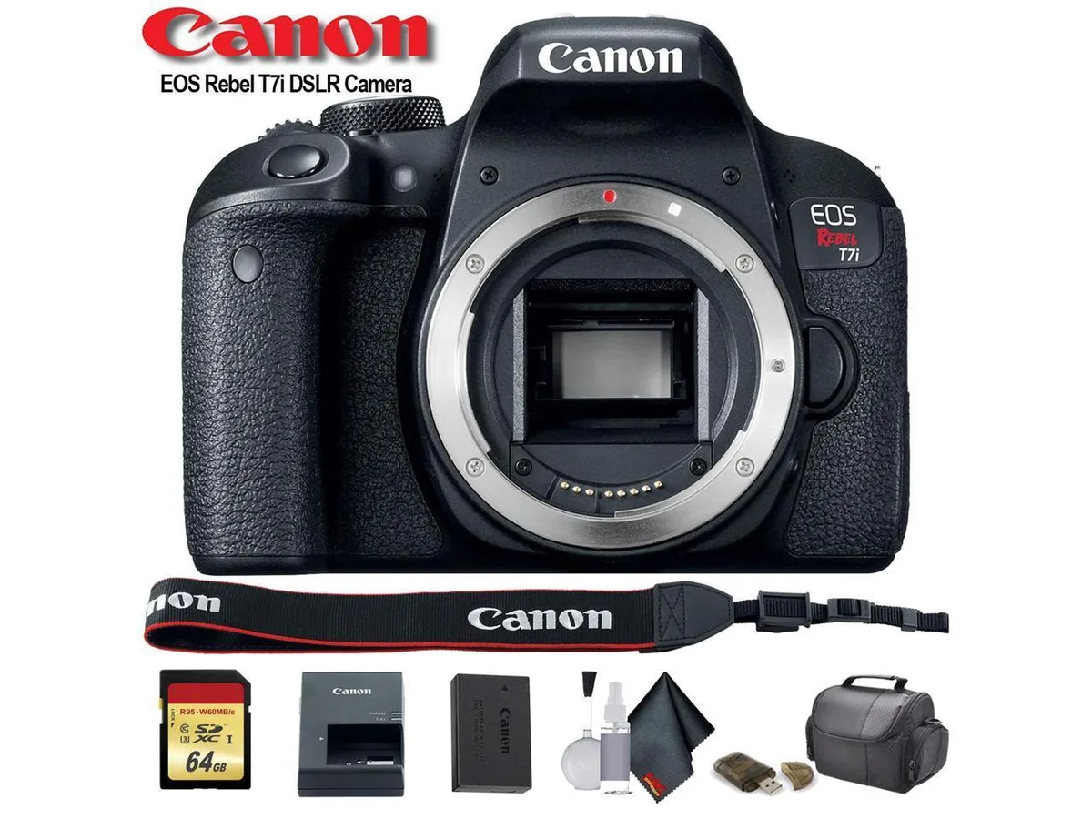 Canon Canon EOS Rebel T7i DSLR Camera Starter Bundle — product photo
