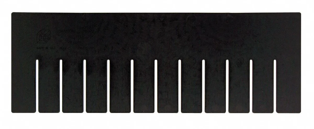 Quantum Storage Systems Quantum Storage Systems DL92060CO Plastic Divider Black 15 1/4 in L 5 1/2 in H — product photo