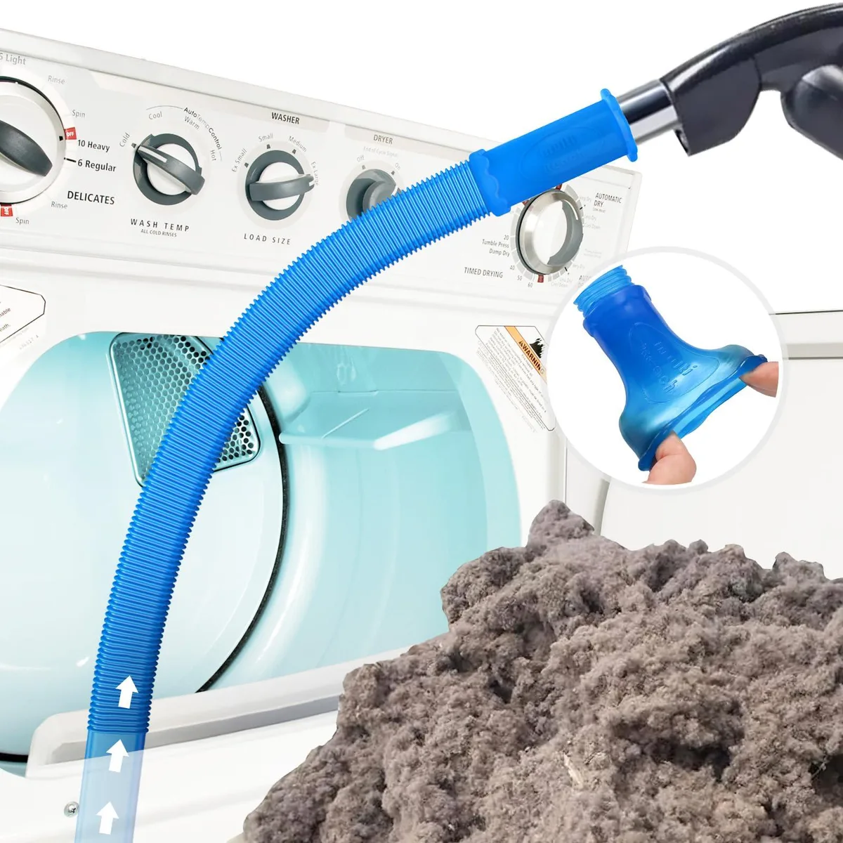 GE YTG-ZH Dryer Vent Cleaner Kit Blue 31.5 in — product photo