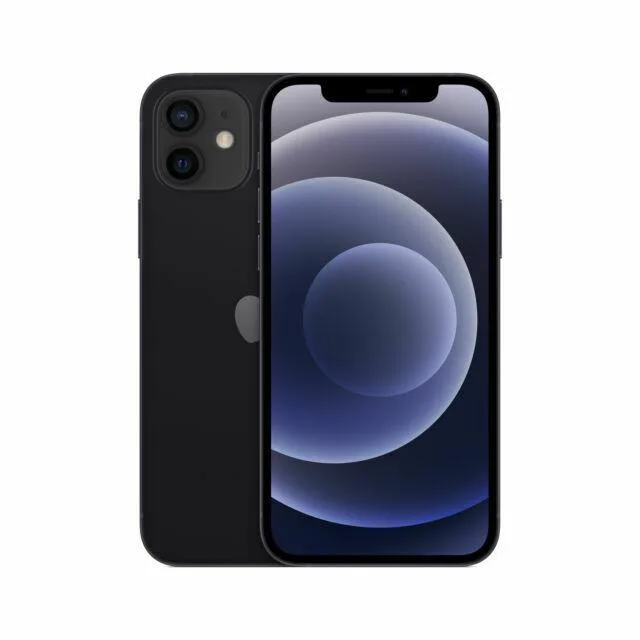 Apple Apple iPhone 12 A2172 128GB Black (Grade A+) cell phones - unlocked — product photo