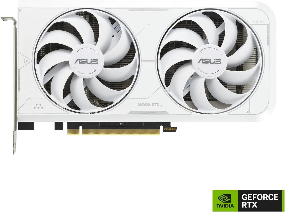 ASUS ASUS GeForce RTX 3060 Ti 8GB White OC graphics card — product photo