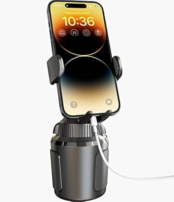 TAURKENAM TAURKENAM Cup Holder Phone Mount 360 Rotatable 12.5in Arm 3.02-4.62in Base — product photo