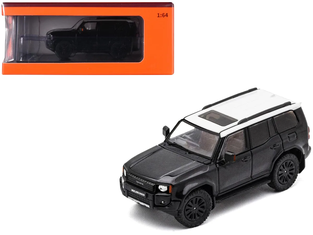 GCD GCD Toyota Land Cruiser Prado 250 Black with White Top 1/64 Diecast — product photo