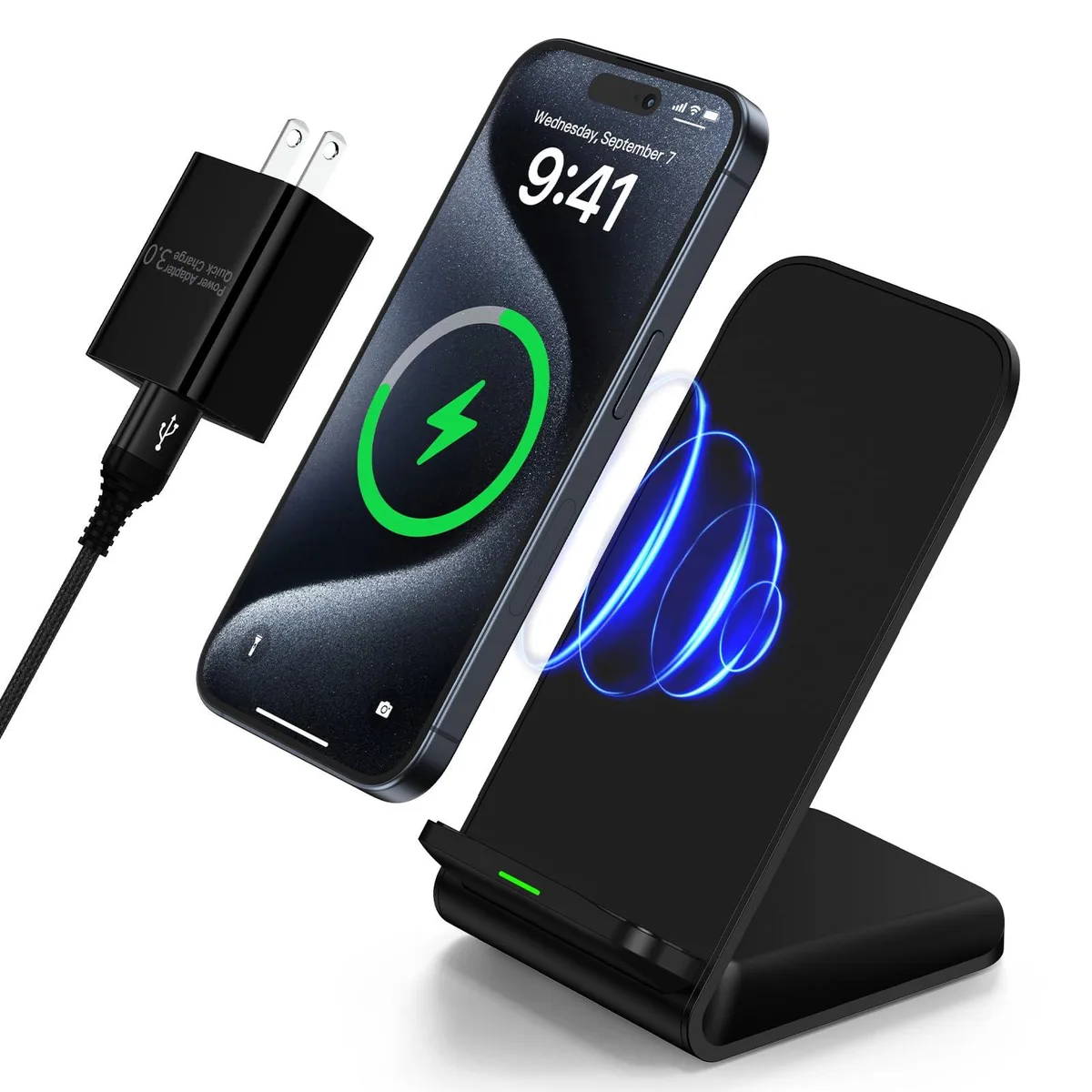  REPIND CWD-V07 15W Wireless Charger Stand with 18W Adapter — product photo