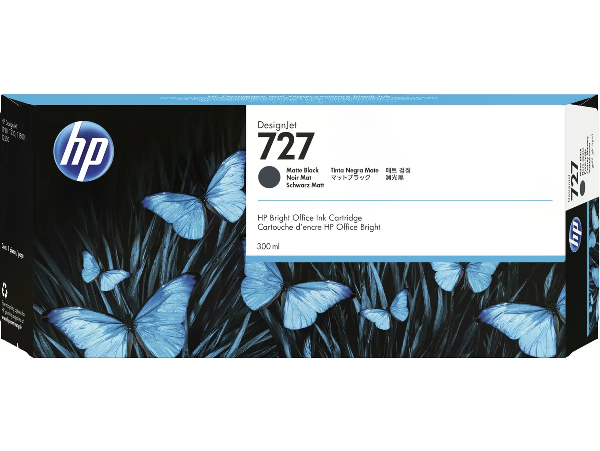 HP HP C1Q12A 727 Matte Black 300ml ink cartridge — product photo